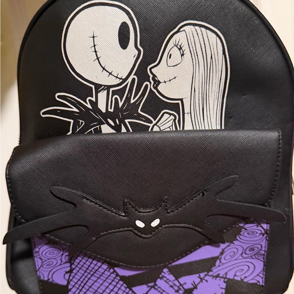 Black and Purple Backpack Nightmare Before Christmas